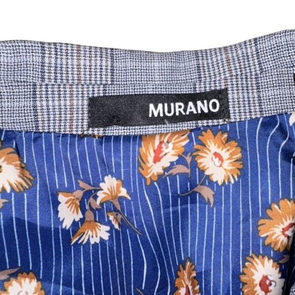 Murano Slim Fit Mens Plaid 2 Button Front Jacket-Blue/Gray-Size Small-GUC - Picture 5 of 9